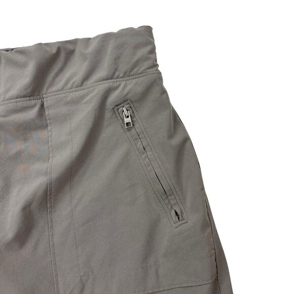 Athleta Womens Size 6T 6 TALL Chelsea Cargo Skort Mesh Inner Shorts Skirt Taupe - Picture 4 of 16